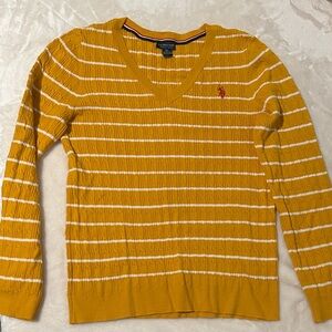 Polo by Ralph LaurenMustard V-Neck Sweater